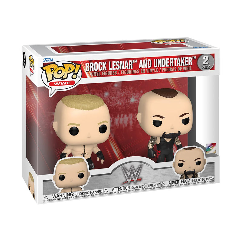 Funko Pop! WWE: Brock Lesnar and Undertaker Vinyl Figures (2-Pack)