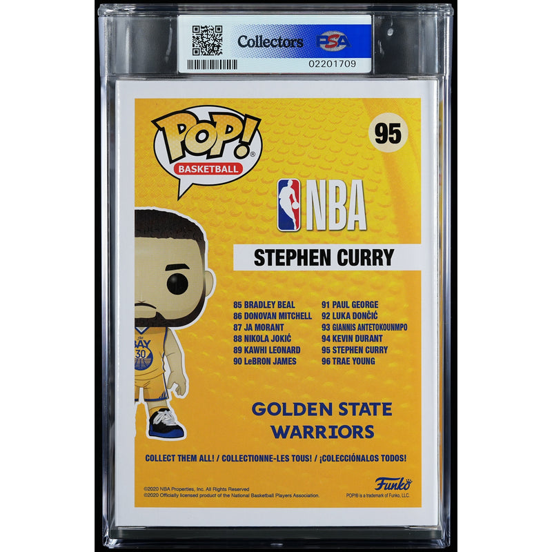 Funko Pop! Golden State Warriors: Stephen Curry PSA Graded Vinyl Figure