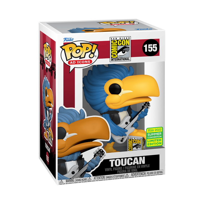 Funko Pop 2022 San Diego Comic Con Rocker Toucan