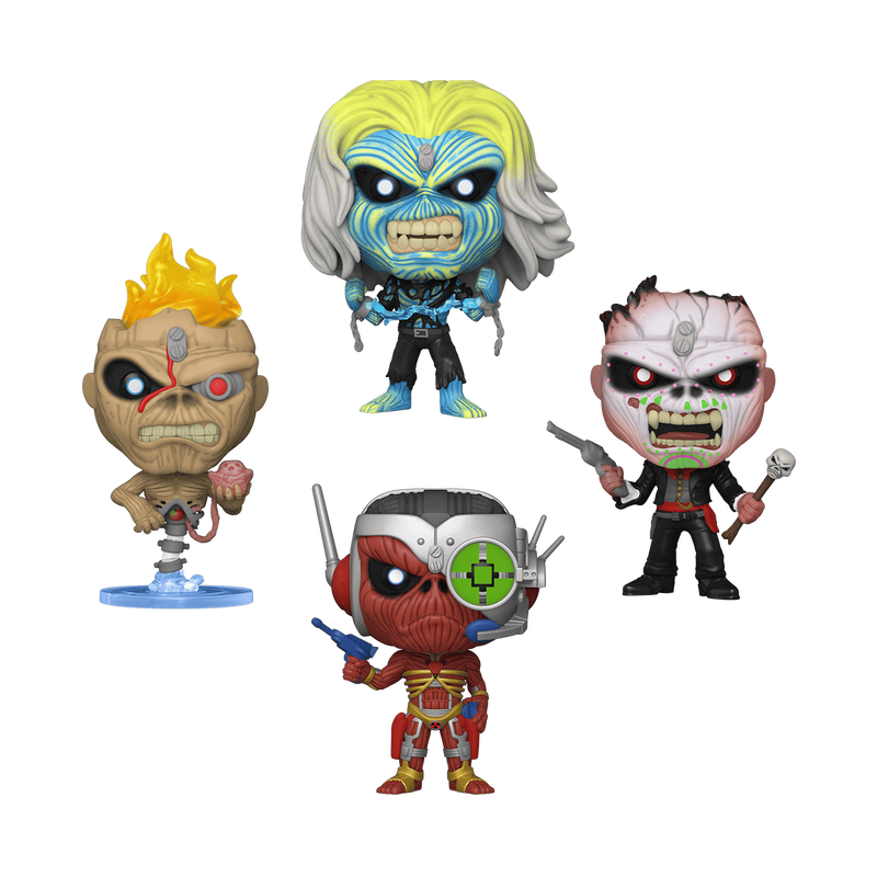 Funko Pop! Iron Maiden: Glow in the Dark 4-Pack