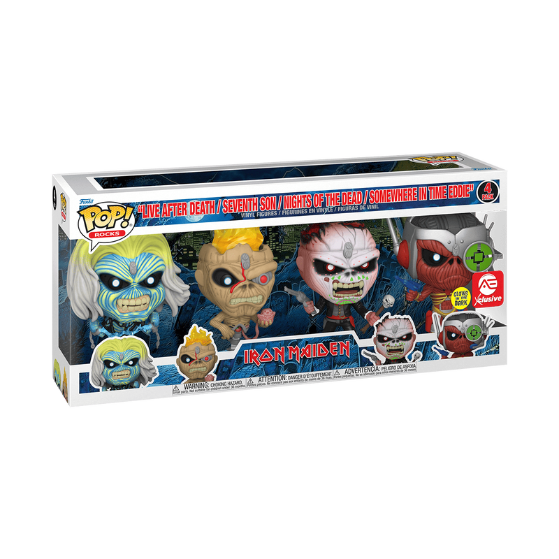 Funko Pop! Iron Maiden: Glow in the Dark Exclusive 4-Pack