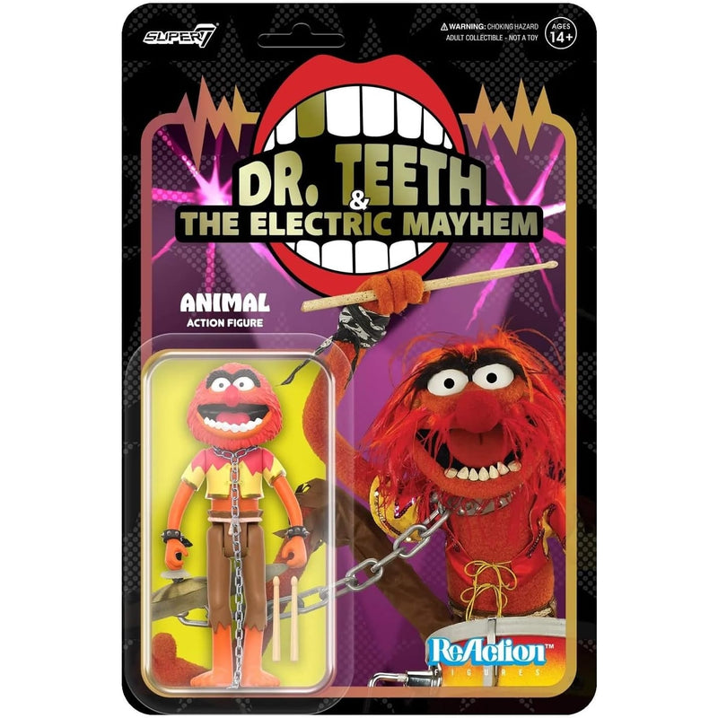 Super7 The Muppets Dr. Teeth & The Electric Mayhem: Animal ReAction Figure