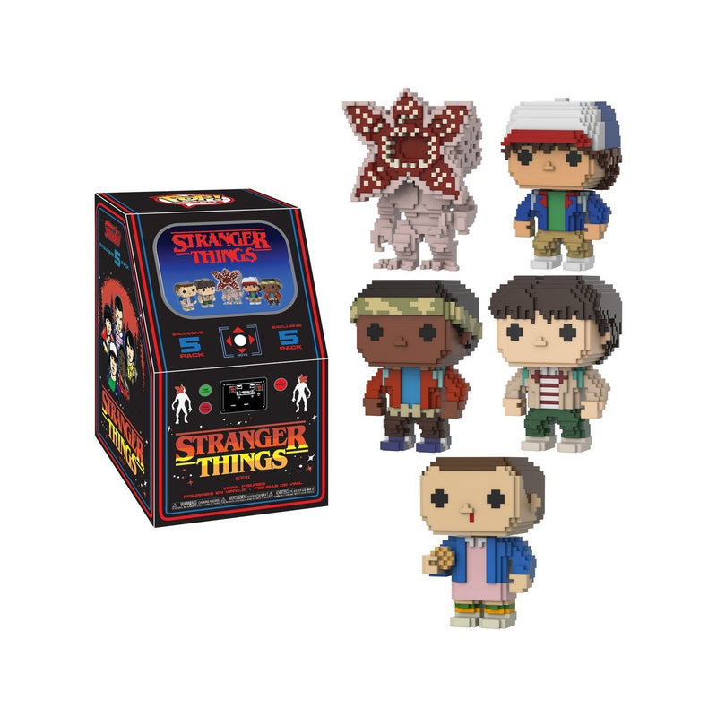 Stranger Things: 8-Bit 5pc Arcade Box (Mike, Dustin, Lucas, Eleven, Demogorgon)