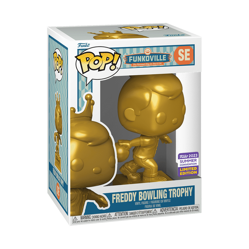 Funko Pop! Funkoville: Freddy Bowling Trophy SE 2023 Summer Convention Vinyl Figure