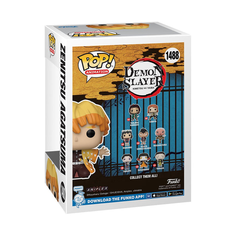 Funko Pop! Demon Slayer: Zenitsu Agatsuma Protecting Nezuko's Box EE Exclusive Vinyl Figure