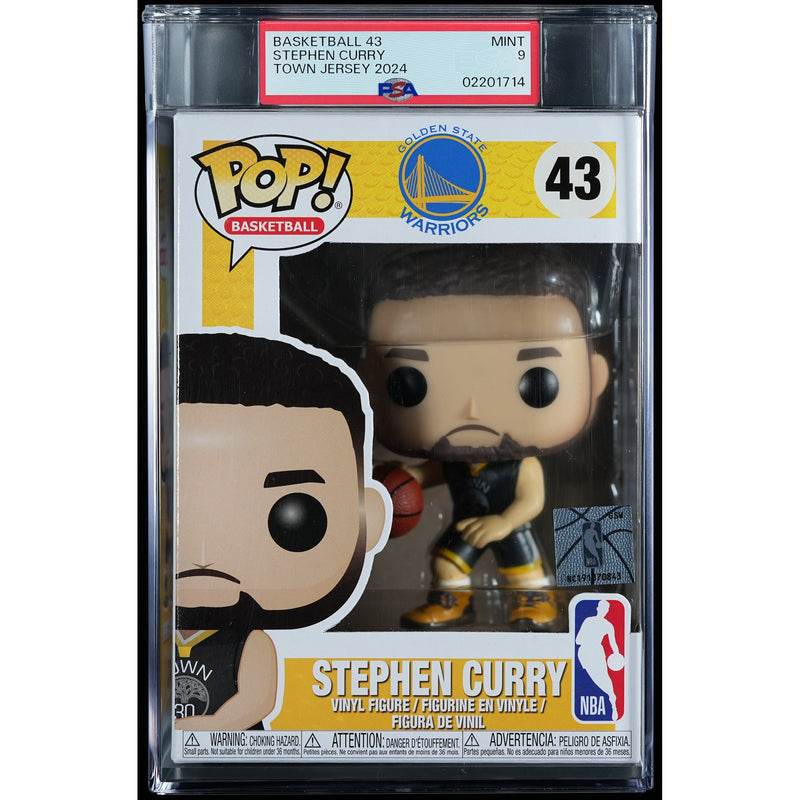 Funko Pop! Golden State Warriors: Stephen Curry PSA Graded Vinyl Figure