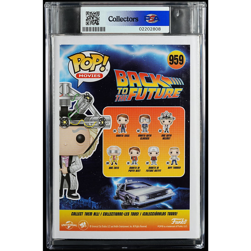 Funko Pop! Back to the Future: Doc with Helmet PSA Graded Vinyl Figure