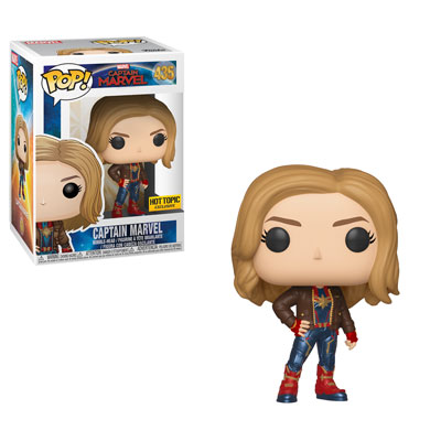 Funko Pop! Marvel Captain Marvel: Captain Marvel [Jacket] (Hot Topic) Vinyl Figure