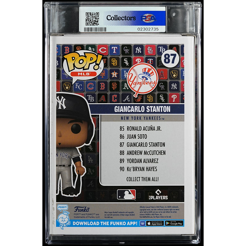 Funko Pop! New York Yankees: Giancarlo Stanton PSA Graded Vinyl Figure