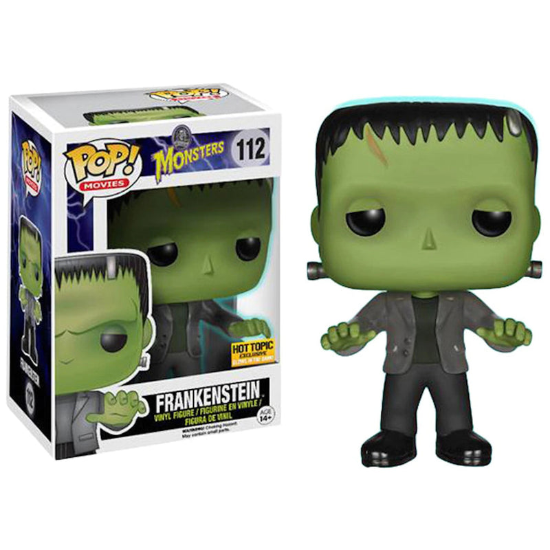 Funko Pop! Universal Monsters: Frankenstein Glow in the Dark Hot Topic Exclusive Vinyl Figure