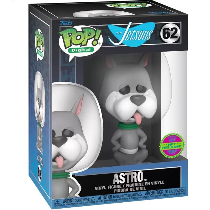 Funko Pop Digital The Jetsons Astro NFT Redemption 62 Physical Vinyl Figure