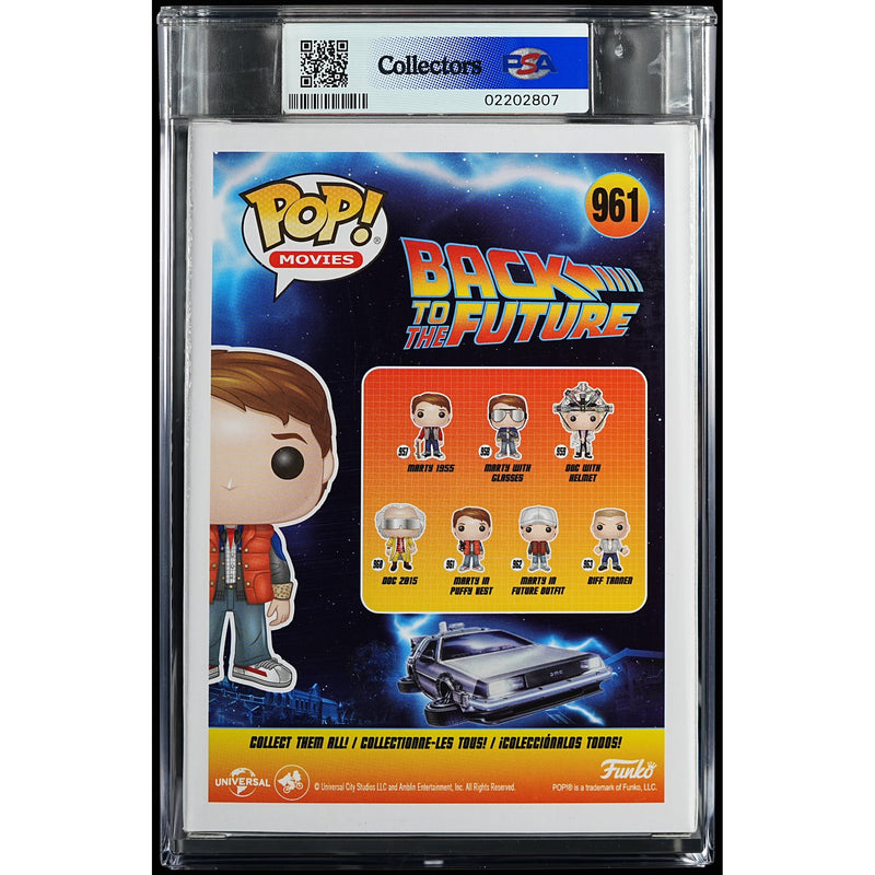 Funko Pop! Back to the Future: Marty in Puffy Vest PSA Graded Vinyl Figure