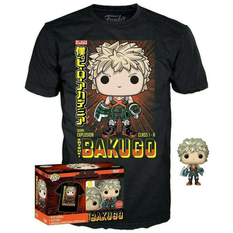 Funko POP! Multi-Pack My Hero Academia: Katsuki Bakugo & XL T-Shirt 2-Pack (Gamestop Exclusive) Vinyl Figure