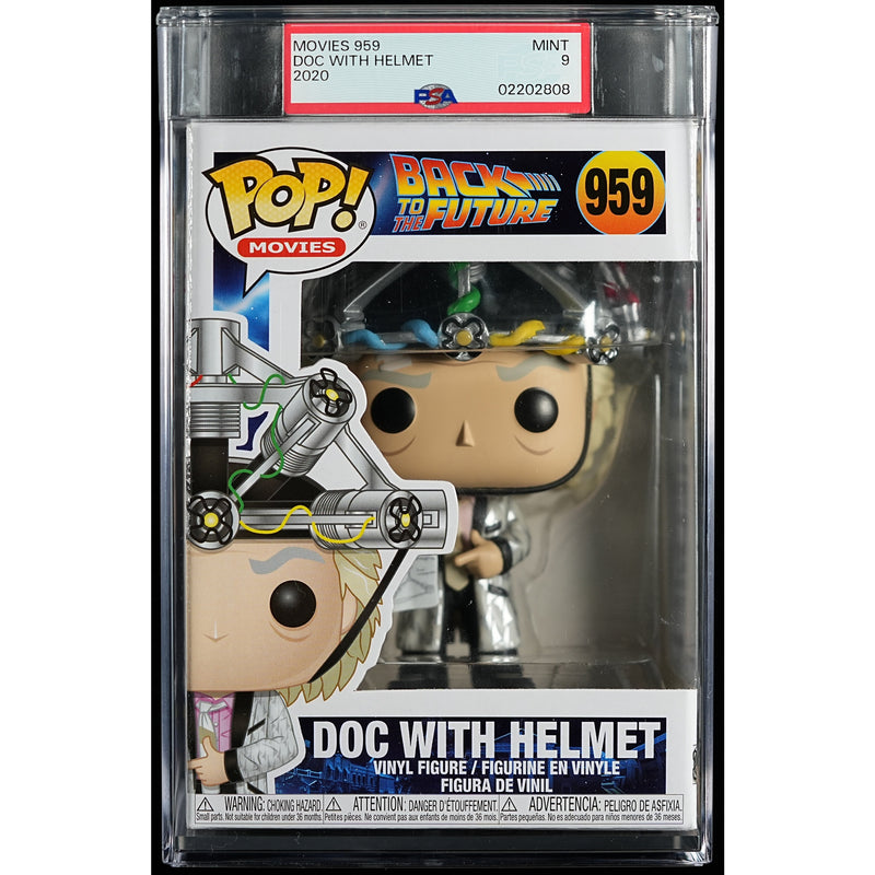 Funko Pop! Back to the Future: Doc with Helmet PSA Graded Vinyl Figure