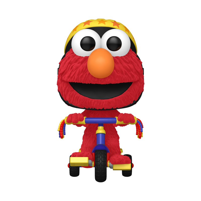 Funko Pop! Rides Sesame Street: Elmo on Trike Flocked 2024 Target Con Exclusive Vinyl Figure