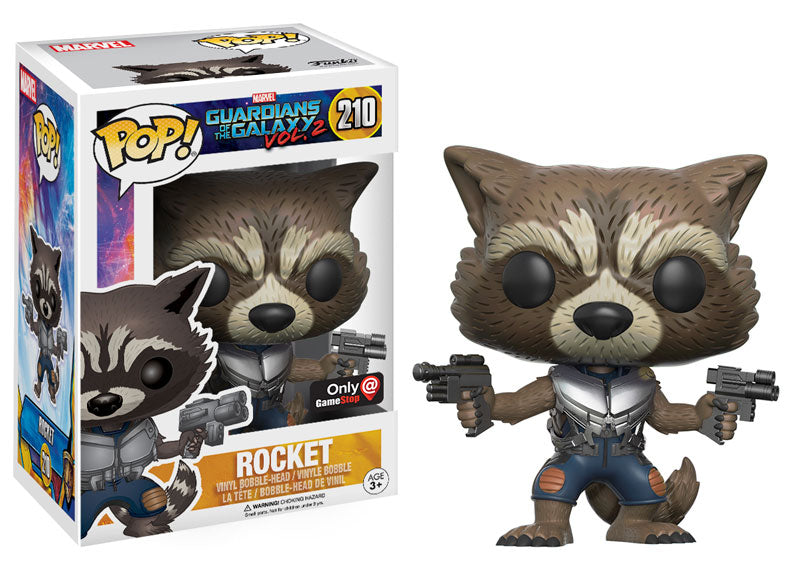 Funko Pop! Marvel Guardians of the Galaxy: Rocket (GameStop) Vinyl Figure