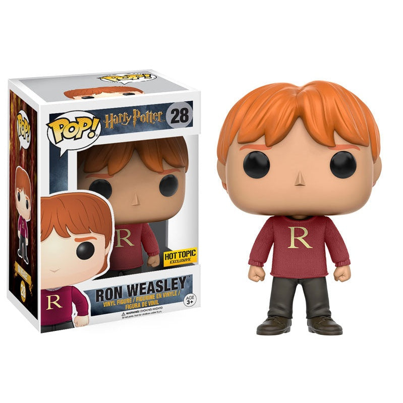 Funko Pop! Harry Potter: Ron Weasley in Sweater (Hot Topic) Vinyl Figure