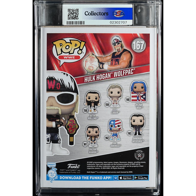 Funko Pop! WWE: Hulk Hogan Wolfpac PSA Graded Vinyl Figure