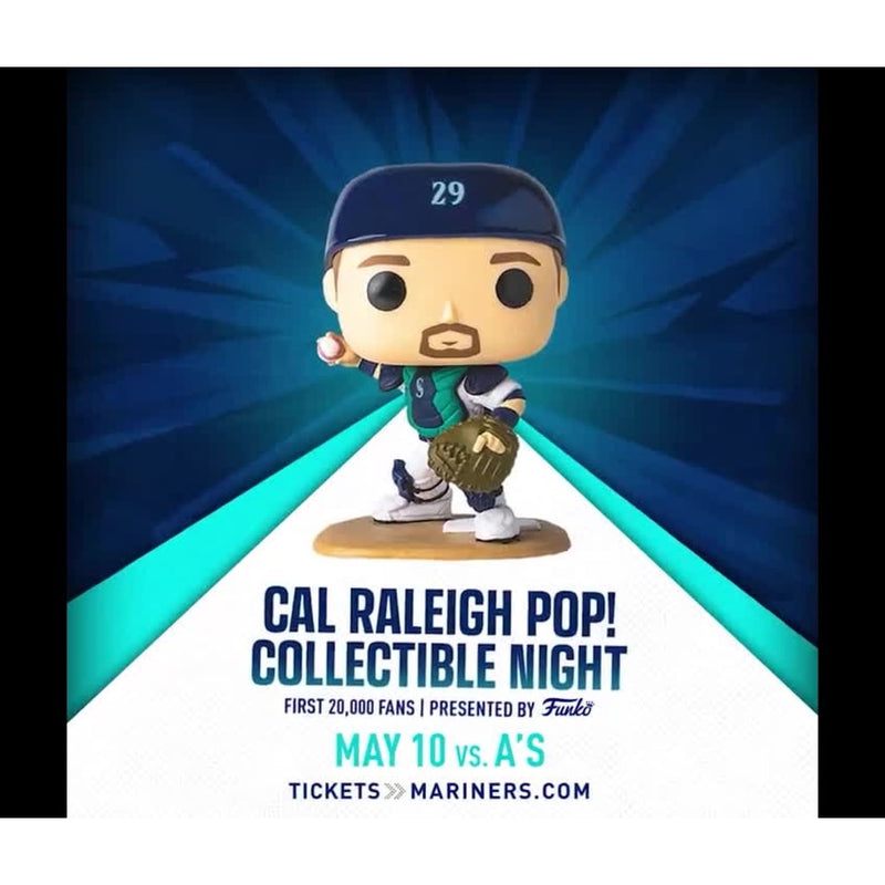 Funko Pop! MLB Seattle Mariners: Cal Raleigh T-Mobile Park Exclusive Vinyl Figure