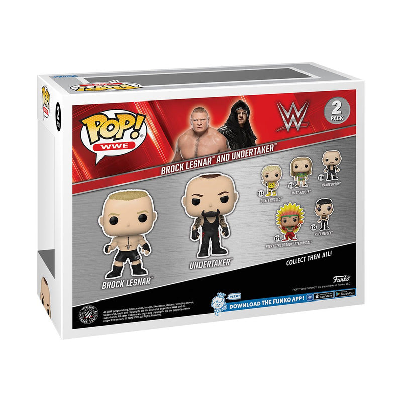 Funko Pop! WWE: Brock Lesnar and Undertaker Vinyl Figures (2-Pack)