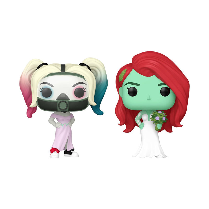 Funko Pop! DC Heroes: Harley Quinn and Poison Ivy Wedding EE Exclusive Vinyl Figure 2-Pack