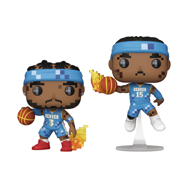 Funko Pop! NBA Jam Denver Nuggets: Allen Iverson and Carmelo Anthony Vinyl Figure 2-Pack