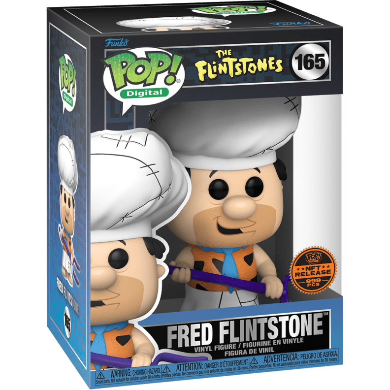 Funko Pop! Digital The Flintstones: Fred Flintstone Physical Redemption Vinyl Figure