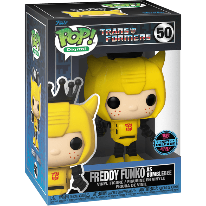 Funko Pop! Digital Transformers: Freddy Funko as Bumblebee