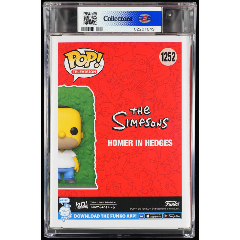 Funko Pop! The Simpsons: Homer in Hedges PSA Graded Vinyl Figure