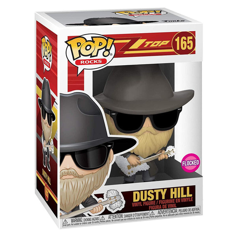 Funko Pop! Vinyl ZZ Top: Dusty Hill (Flocked) Vinyl Figure