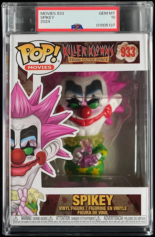 Spikey Movies Killer Klowns From Outer Space 933 Funko Pop! PSA 10 GEM MINT