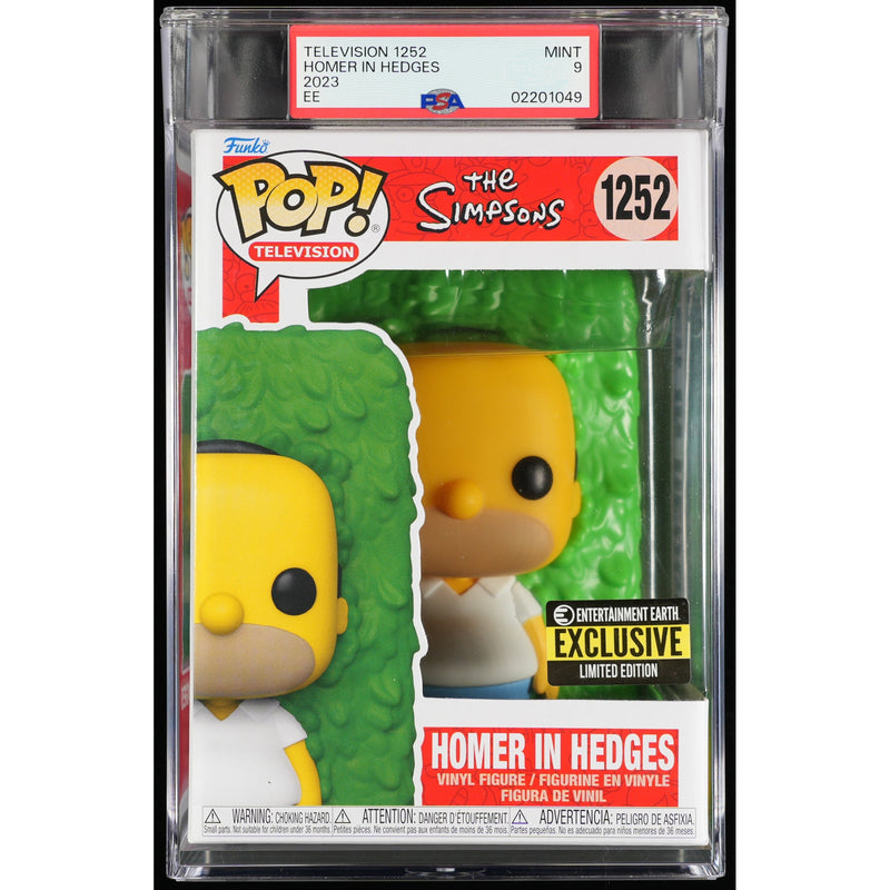 Funko Pop! The Simpsons: Homer in Hedges PSA Graded Vinyl Figure