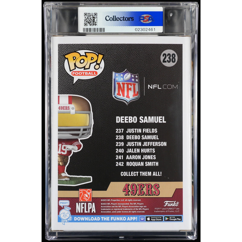 Funko Pop! San Francisco 49ers: Deebo Samuel PSA Graded Vinyl Figure