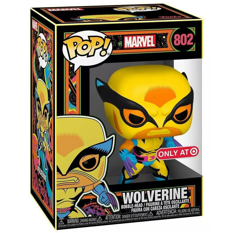 Funko POP! Multi-Pack Marvel: Black Light Wolverine & Medium T-Shirt 2-Pack (Target Exclusive) Vinyl Figure