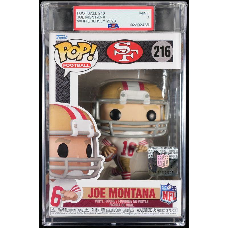 Funko Pop! San Francisco 49ers: Joe Montana PSA Graded Vinyl Figure