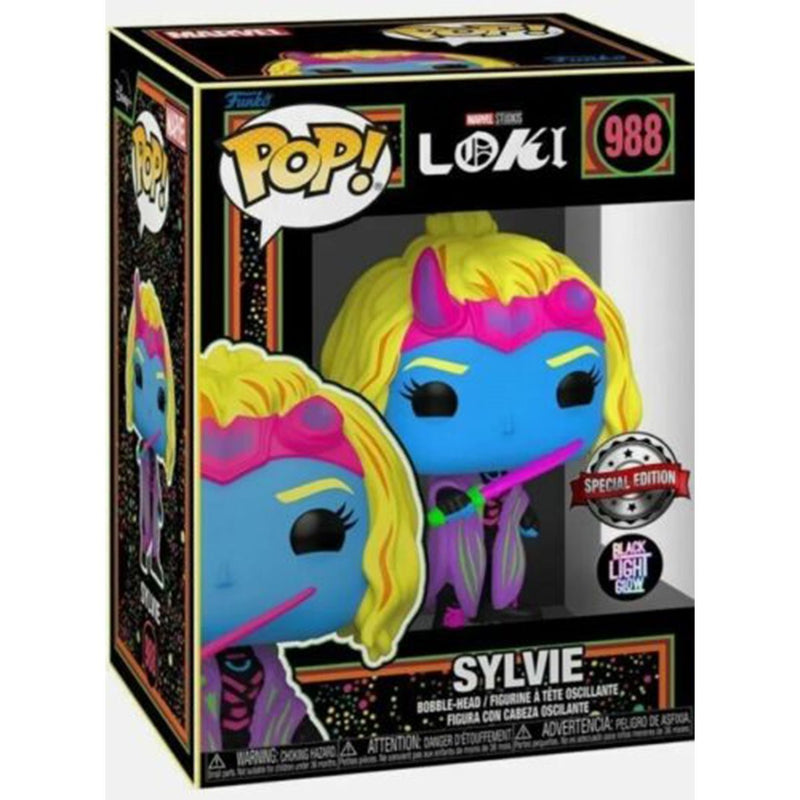 Funko Pop Loki Sylvie Blacklight Exclusive Vinyl Figure