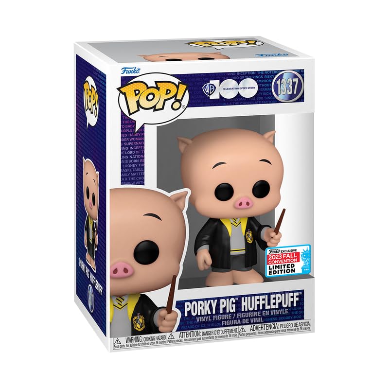 Pop!: WB100 Looney Tunes x Wizarding World - Porky Pig *Hufflepuff* (NYCC 2023 Shared Exclusive)