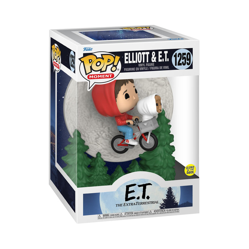 Funko Pop! Moment: E.T. The Extra-Terrestrial - Elliot and E.T. Flying (Glow in The Dark)