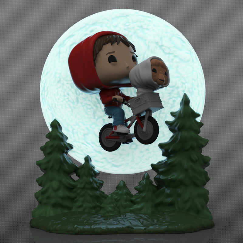 Funko Pop! Moment: E.T. The Extra-Terrestrial - Elliot and E.T. Flying (Glow in The Dark)