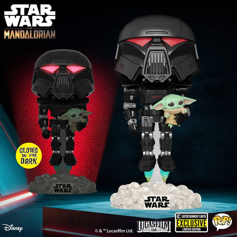 Star Wars The Mandalorian: Dark Trooper with Grogu