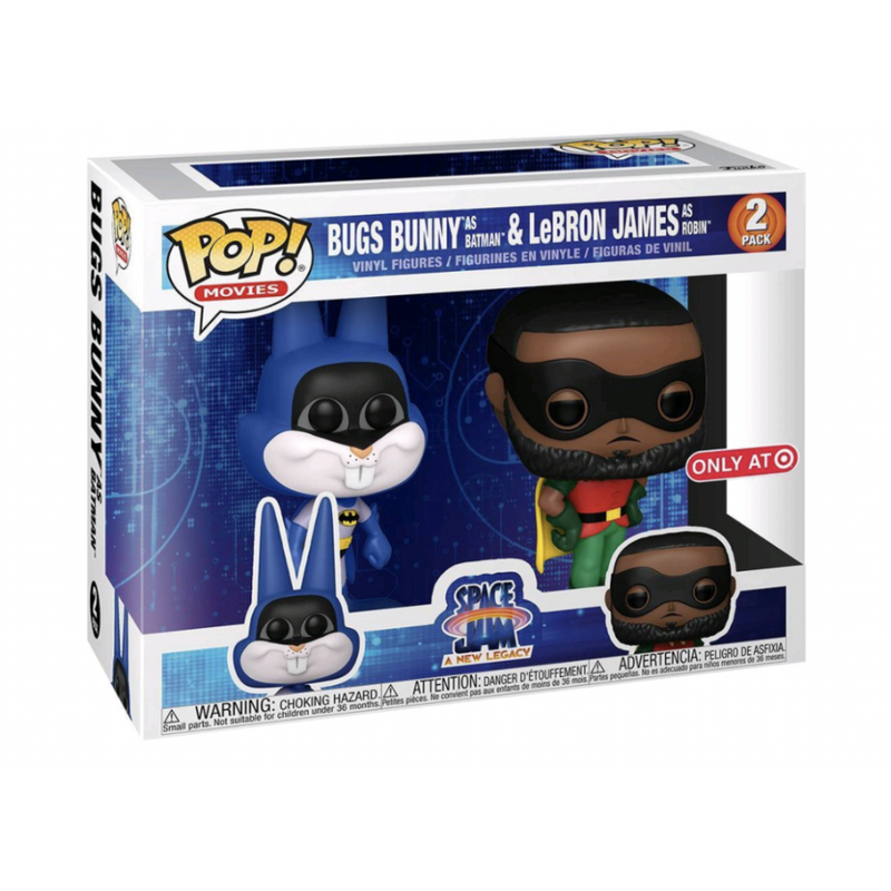 Funko Pop! Space Jam: Bugs Bunny as Batman & LeBron James as Robin Target Exclusive Vinyl Figure 2-Pack