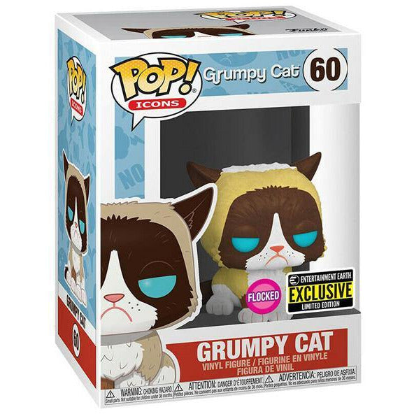 Funko Pop! Icons: GRUMPY CAT FLOCKED