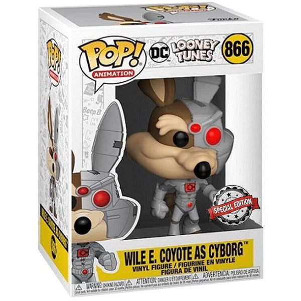 Funko Pop! DC Looney Tunes: Wile E. Coyote as Cyborg FYE Exclusive Vinyl Figure