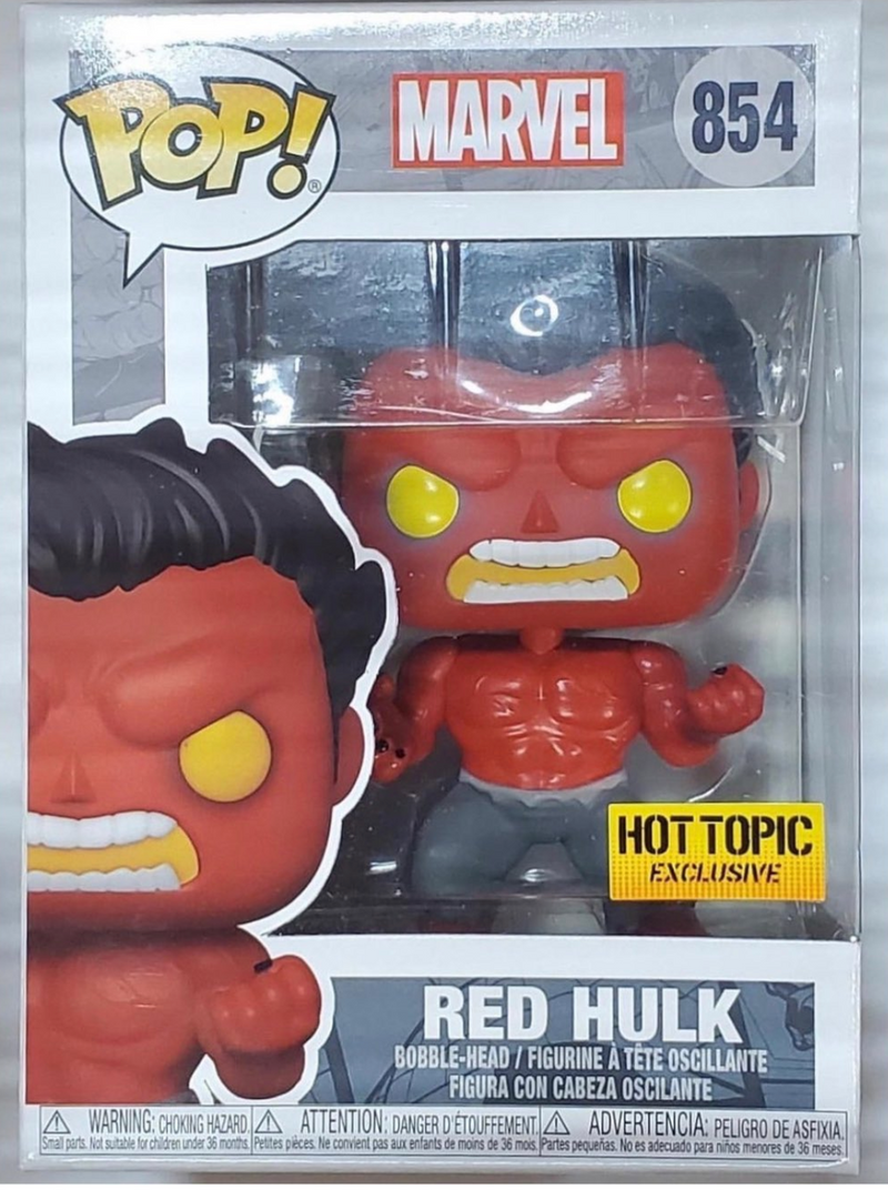 Funko POP! Marvel: Red Hulk (Exclusive) Vinyl Figure