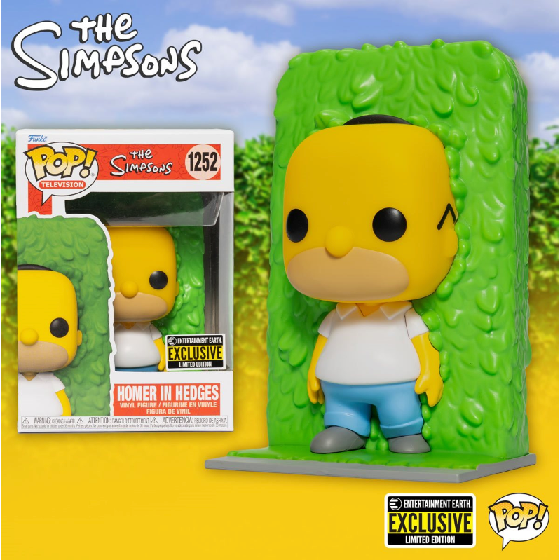 Funko Pop! The Simpsons: Homer in Hedges EE Exclusive Vinyl Figure