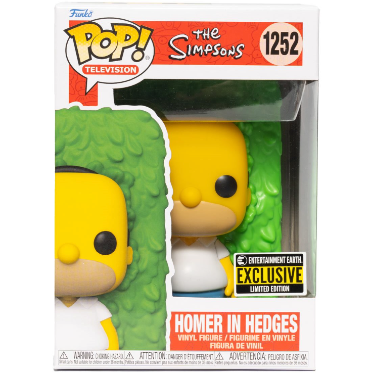 Funko Pop! The Simpsons: Homer in Hedges EE Exclusive Vinyl Figure