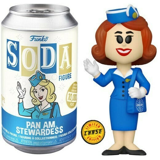 Pan Am Stewardess Chase Funko Vinyl Soda Figure