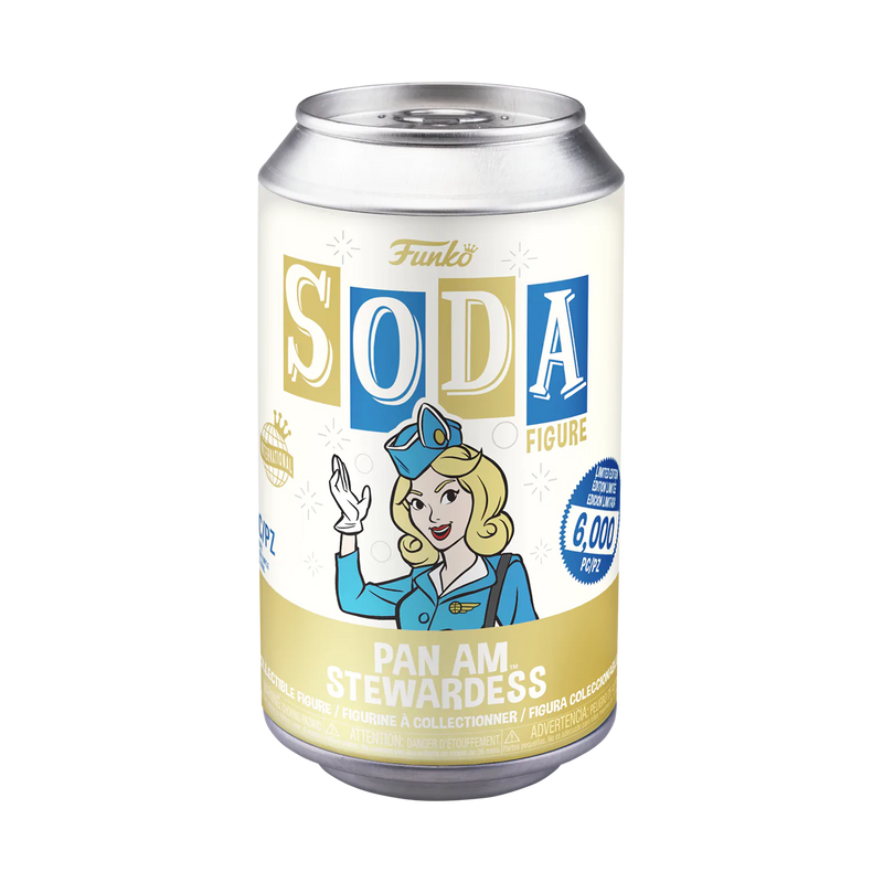 Pan Am Stewardess Funko Vinyl Soda Pop Can